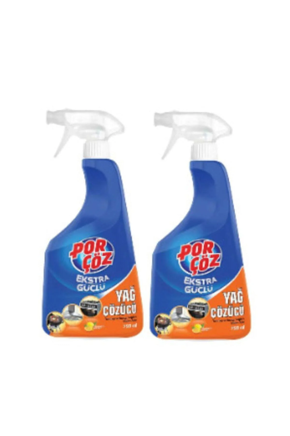 PORÇÖZYağ Çözücü Sprey Ekstra Güçlü Limon Kokulu 750 Ml. X 2 Adet