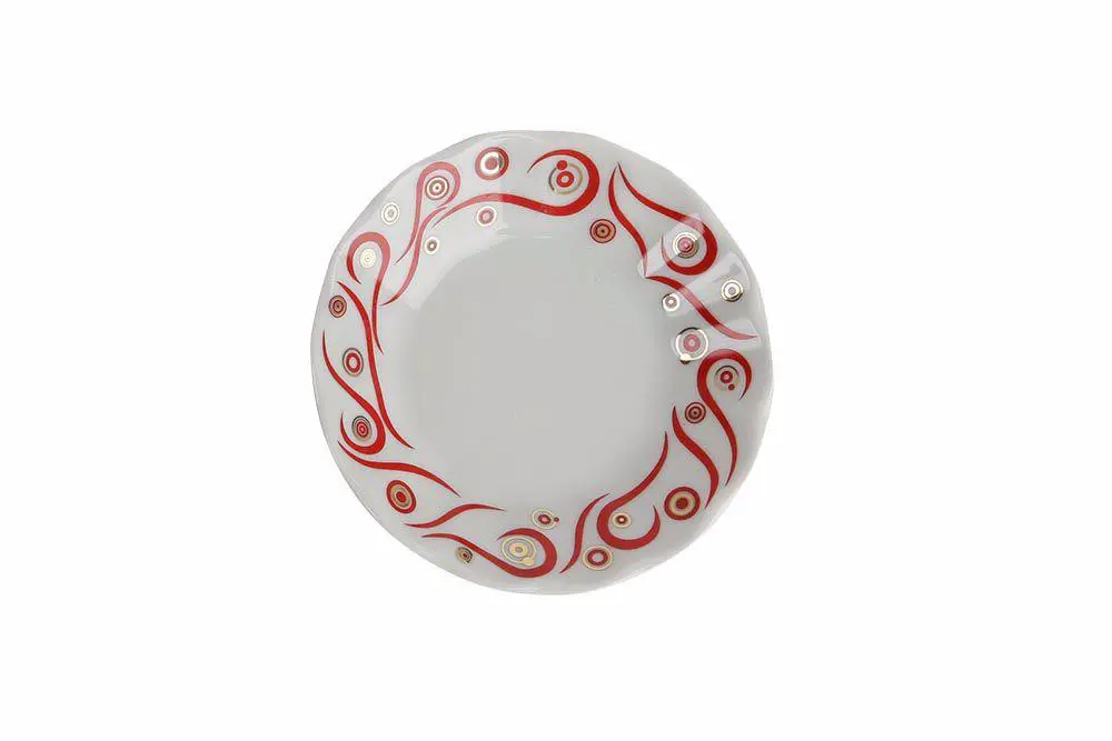 Porland Yakamoz Kırmızı Porselen Çay Tabağı 11 Cm