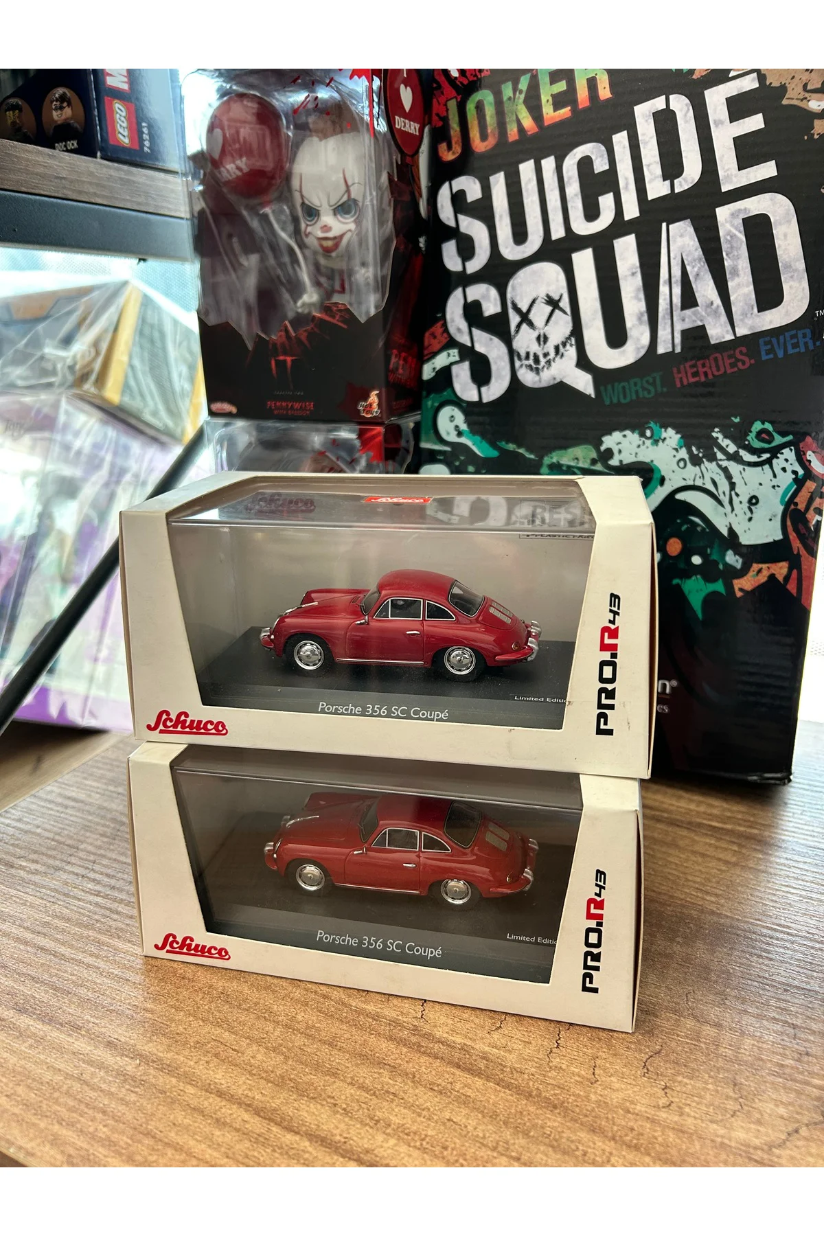 Porsche 356 SC Coupe year 1961-1963 red 1:43 Schuco 500 limitli