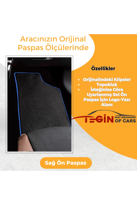 Porsche Boxster 987 2005-2012 With Bose  Siyah Halı Mavi Kenar Ha