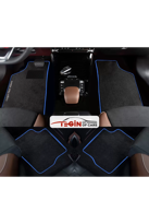 Porsche Boxster 987 2005-2012 With Bose  Siyah Halı Mavi Kenar Ha