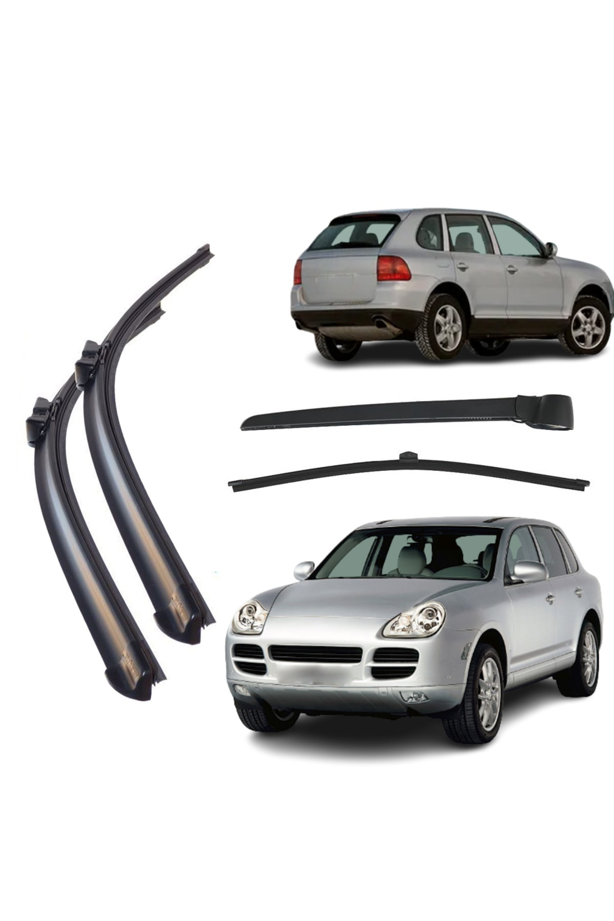 Porsche Cayenne Arka Ve Ön Silecek Seti 2002--2009