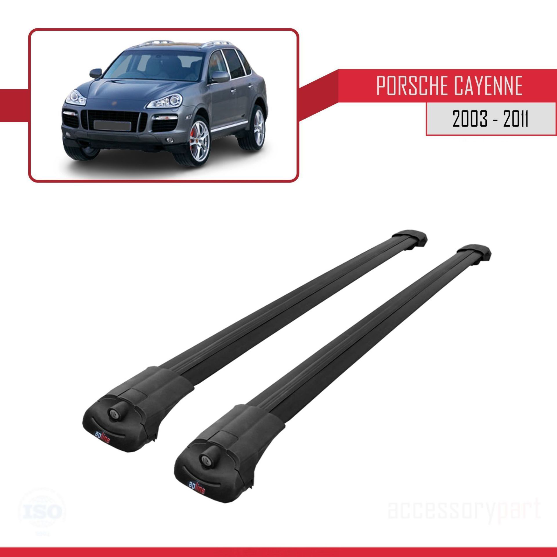Porsche Cayenne 2003-2011 Arası ile uyumlu ACE-1 Ara Atkı Tavan B