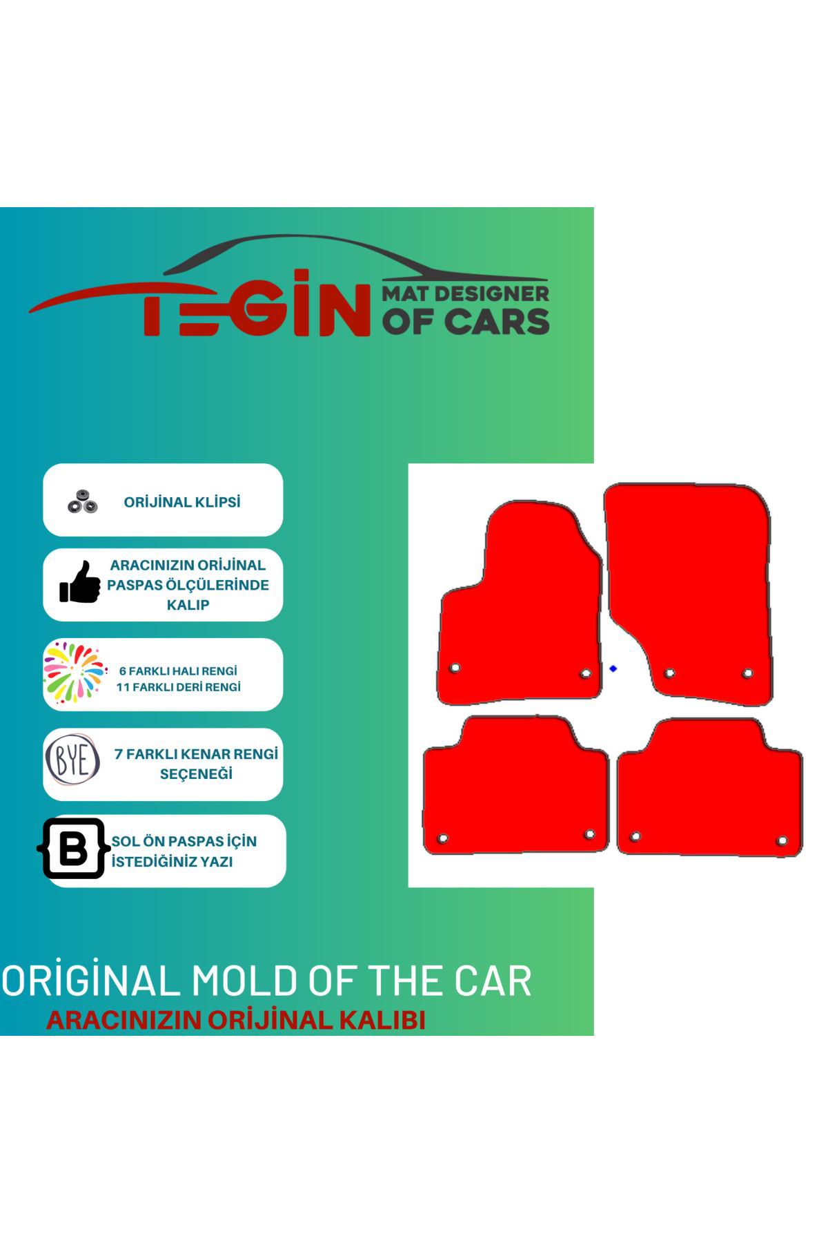 Porsche Cayenne 2002-2010 Prime Siyah Beyaz Deri Gri Kenar Paspas