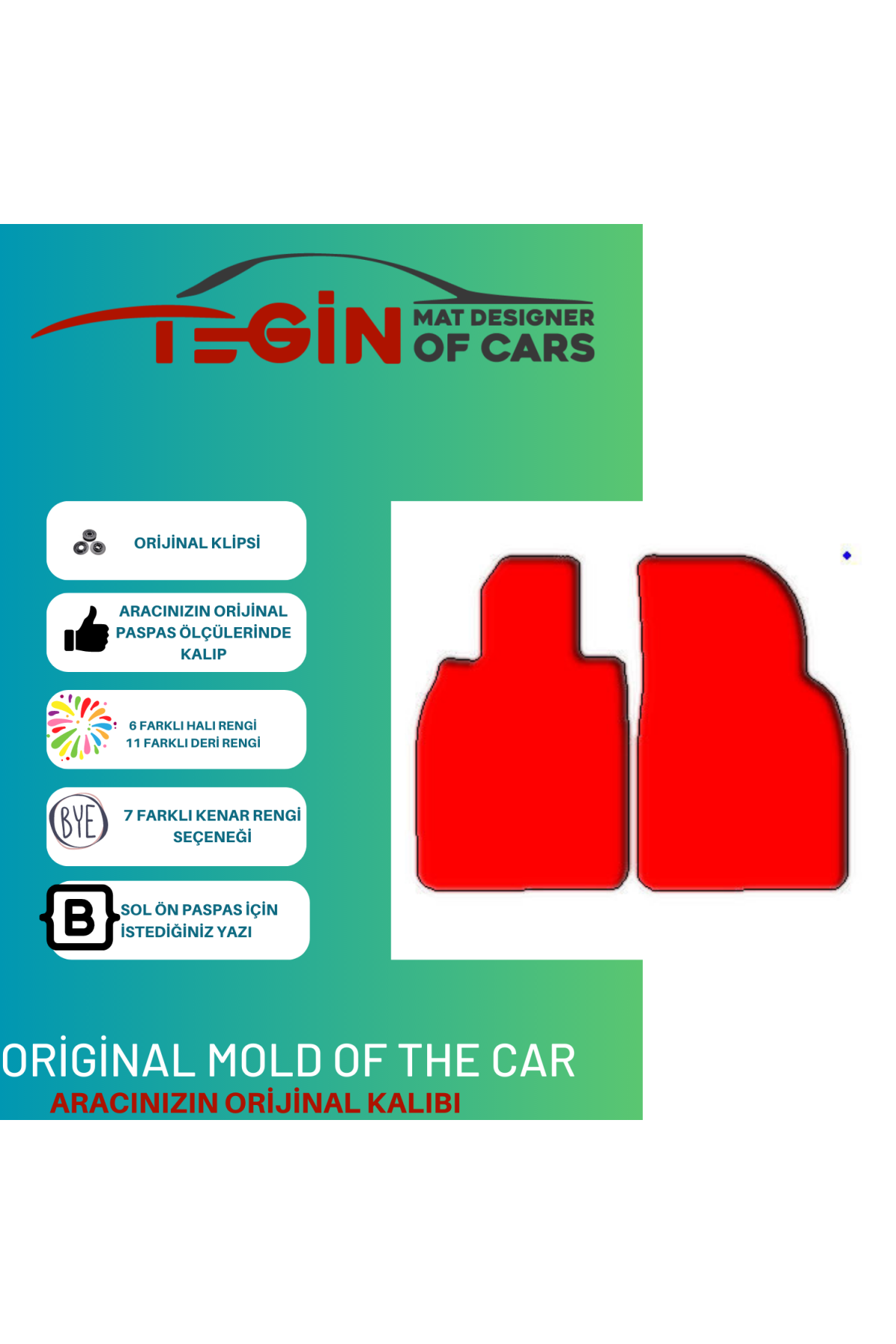 Porsche Cayman 981 2012-2016 Prime Siyah Deri Bej Kenar Paspas