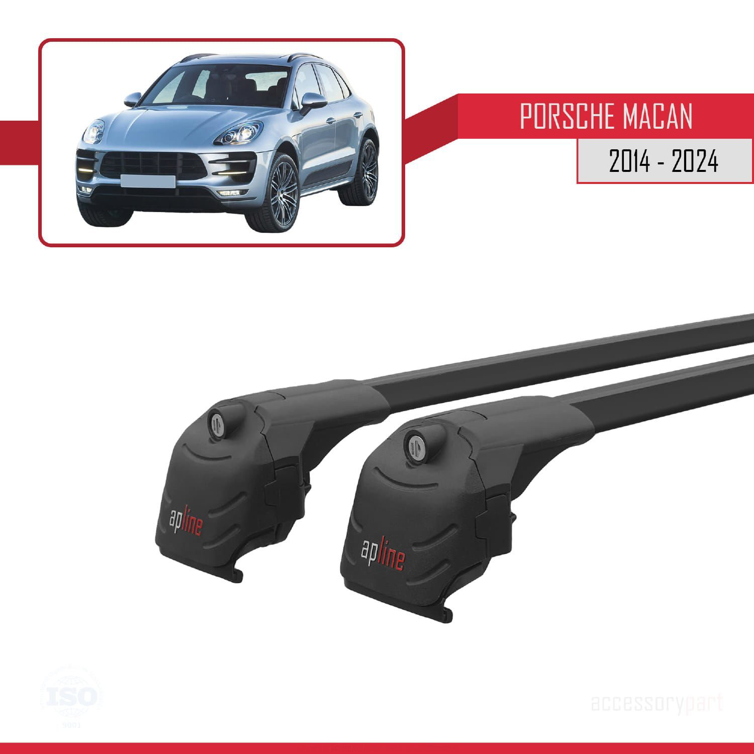 Porsche MACAN 2014 ve Sonrası ile uyumlu ACE-2 Ara Atkı Tavan Bar
