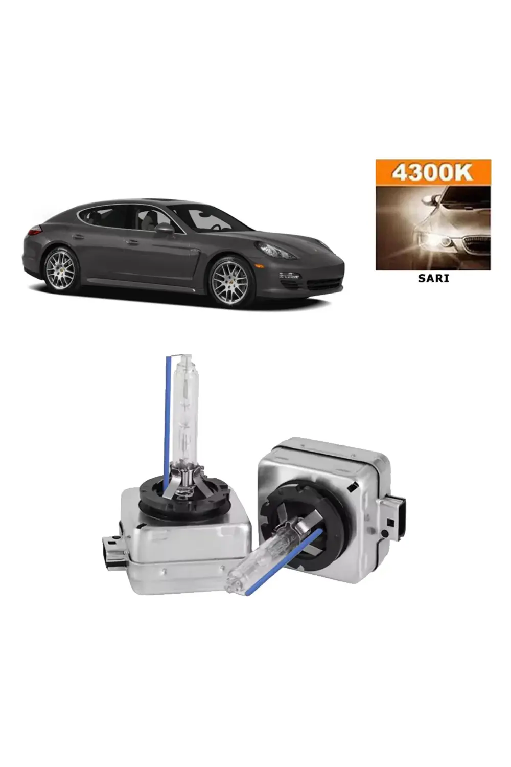 Porsche Panamera 2009-2016 D1S / D1R 4300K Uyumlu Sarı HID Xenon