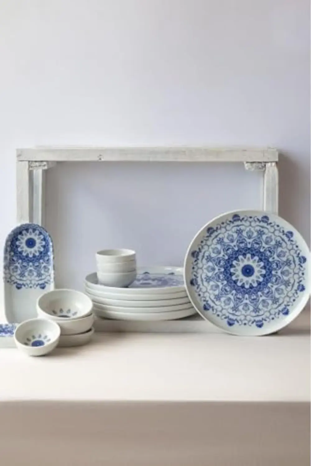 Porselen 14 Parça 6 Kişilik Kahvaltı Takımı Blu Loto 395519