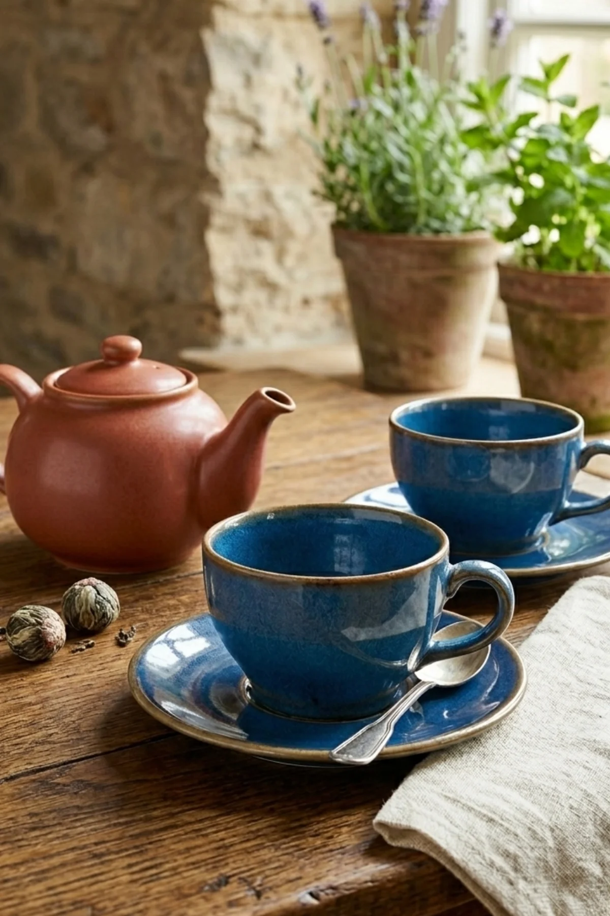 Porselen Çay-Kahve-Cappucino 2 Kişilik 4 Parça Fincan Seti
