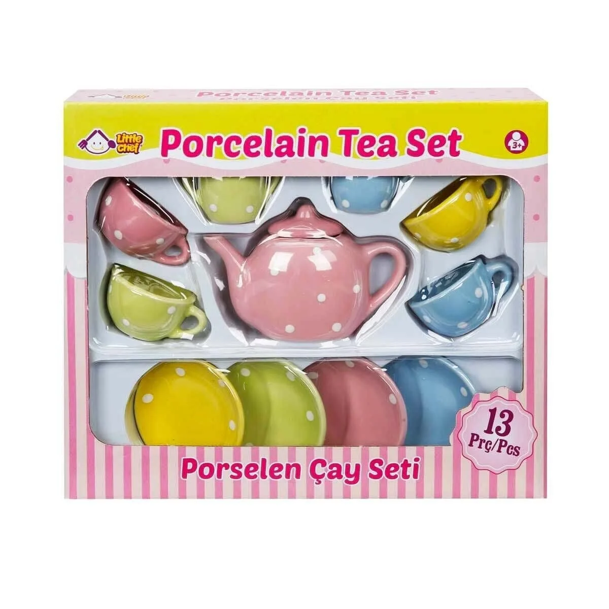 Porselen Çay Takımı 13 Parça - Stokta Olan Model Gönderilir
