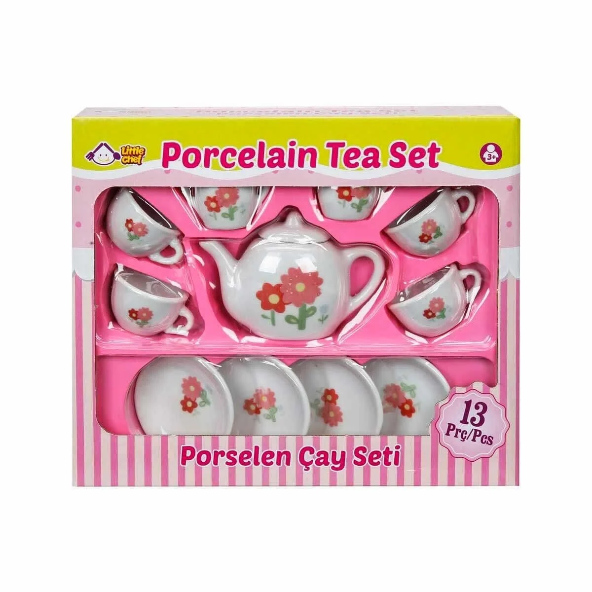 Porselen Çay Takımı 13 Parça - Stokta Olan Model Gönderilir