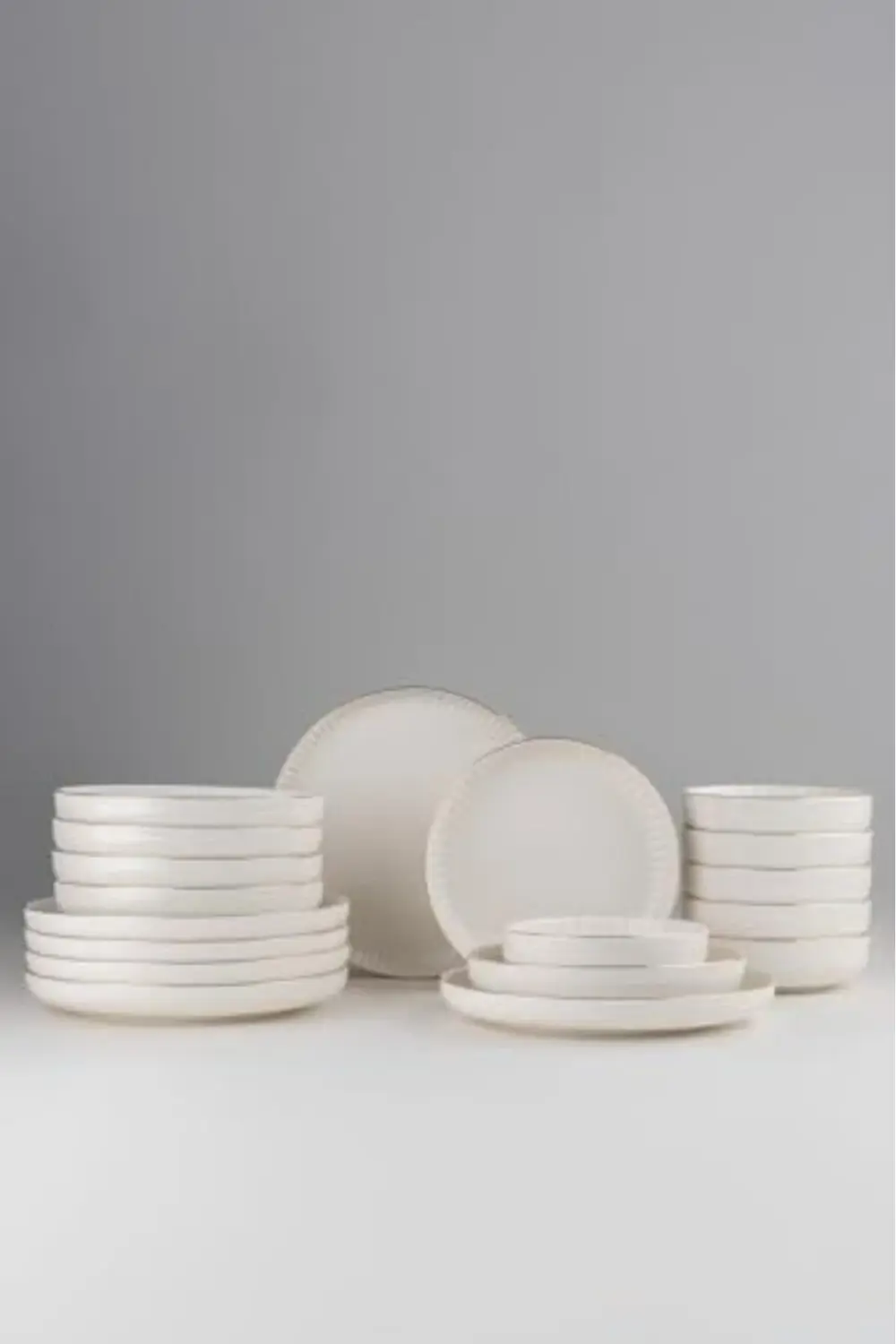 Porselen Crest 18 Parça 6 Kişilik Yemek Takımı Altın Fileli 39551