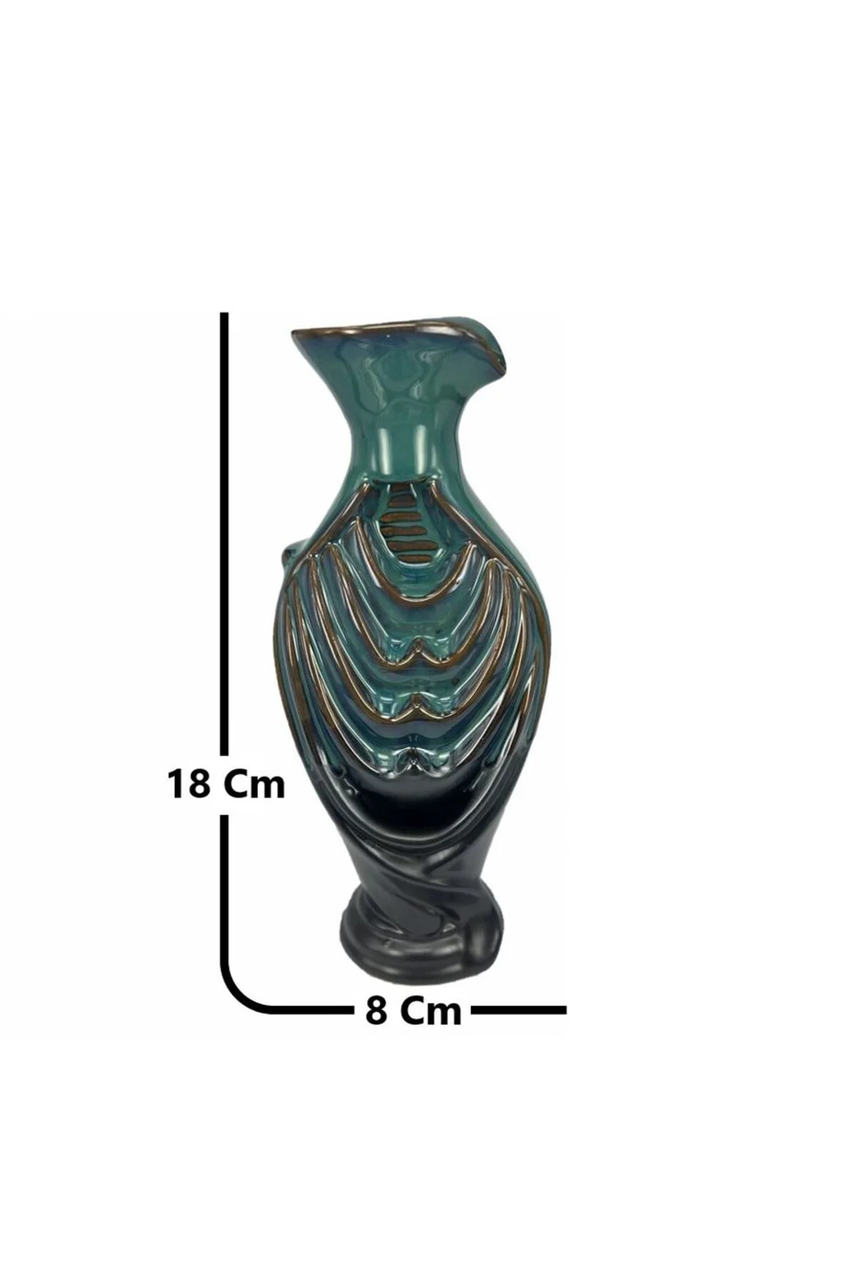 Porselen Geri Akış Tütsü Brülörü +5 Aromatik Tütsü CA5 Yeşil