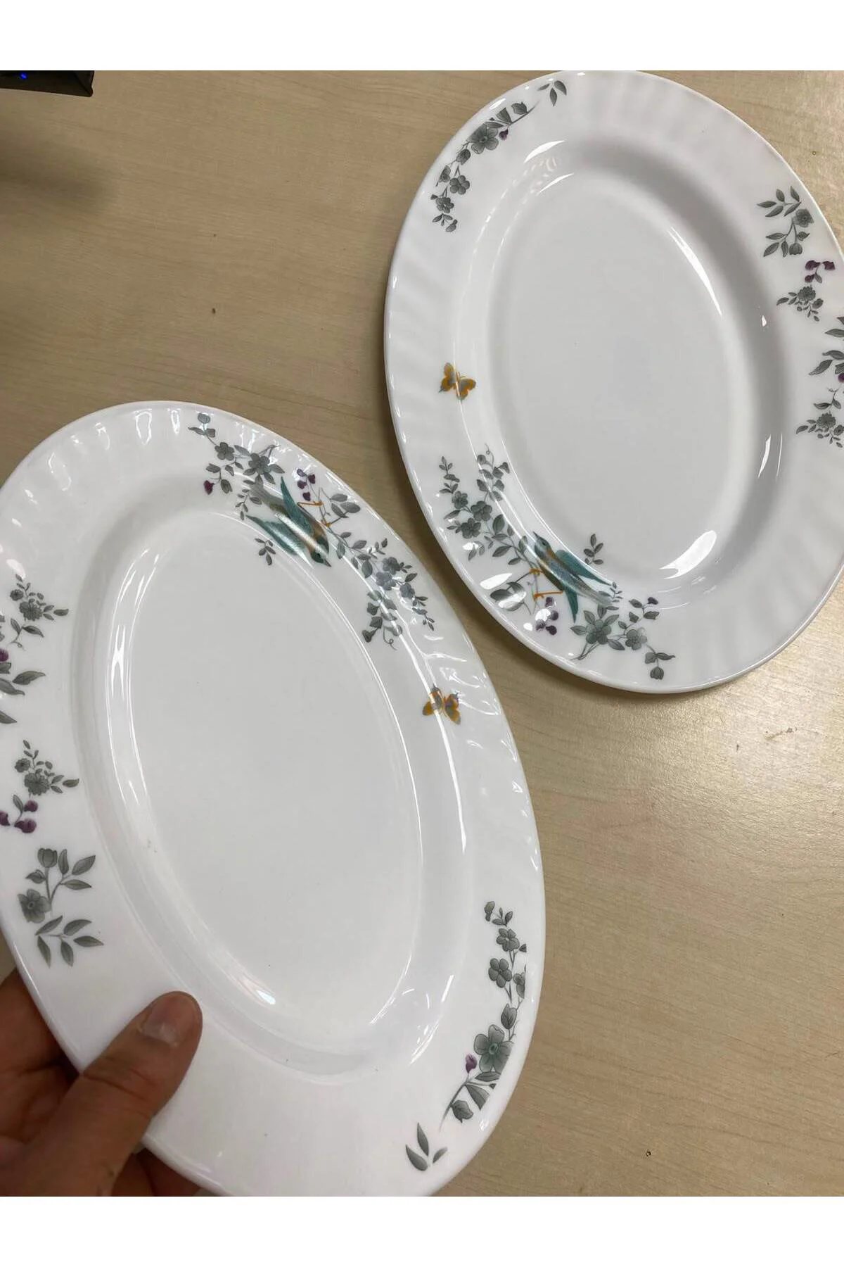 Porselen Kayık Tabak 2 Li 30x21cm Porselen Kayık Tabak 2 Li 30x21cm