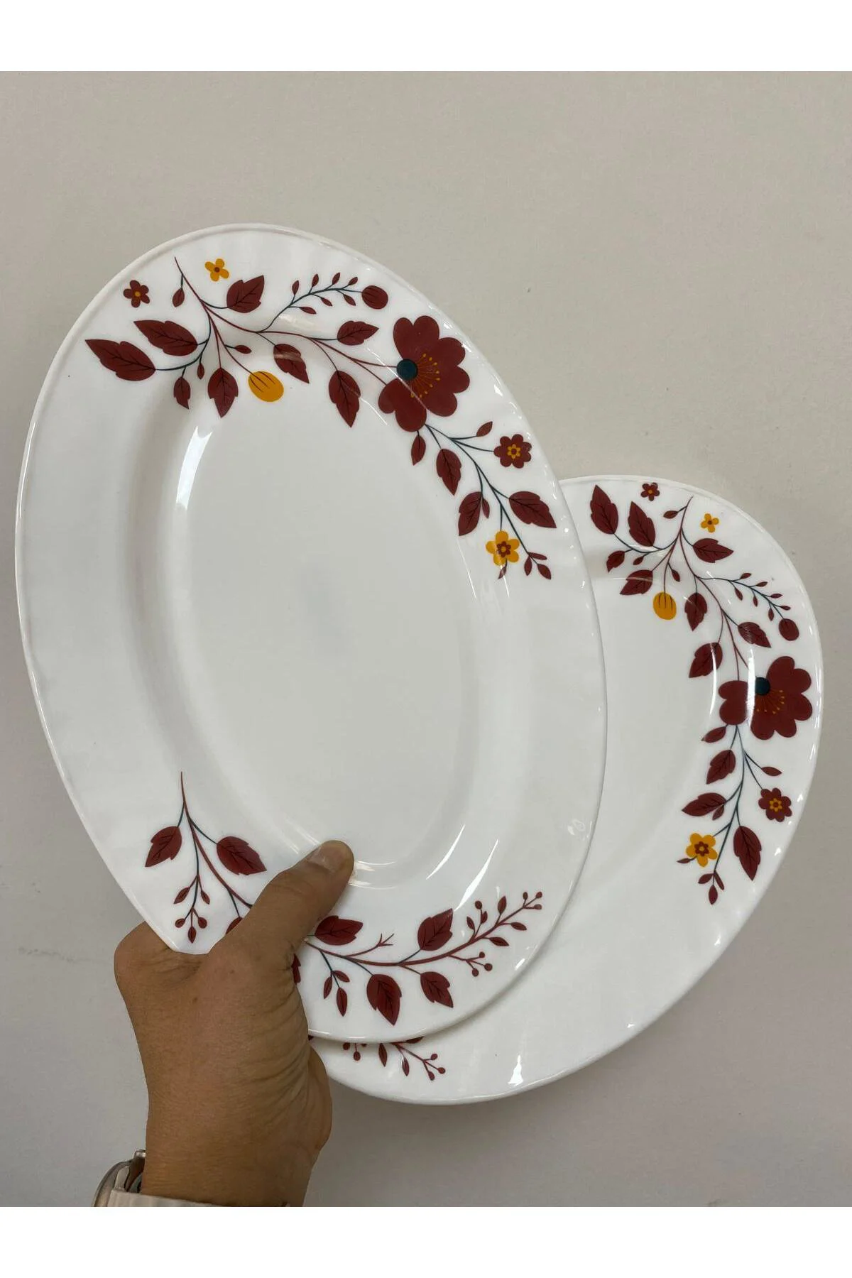 Porselen Kayık Tabak 2 Li 30x21cm Porselen Kayık Tabak 2 Li 30x21cm