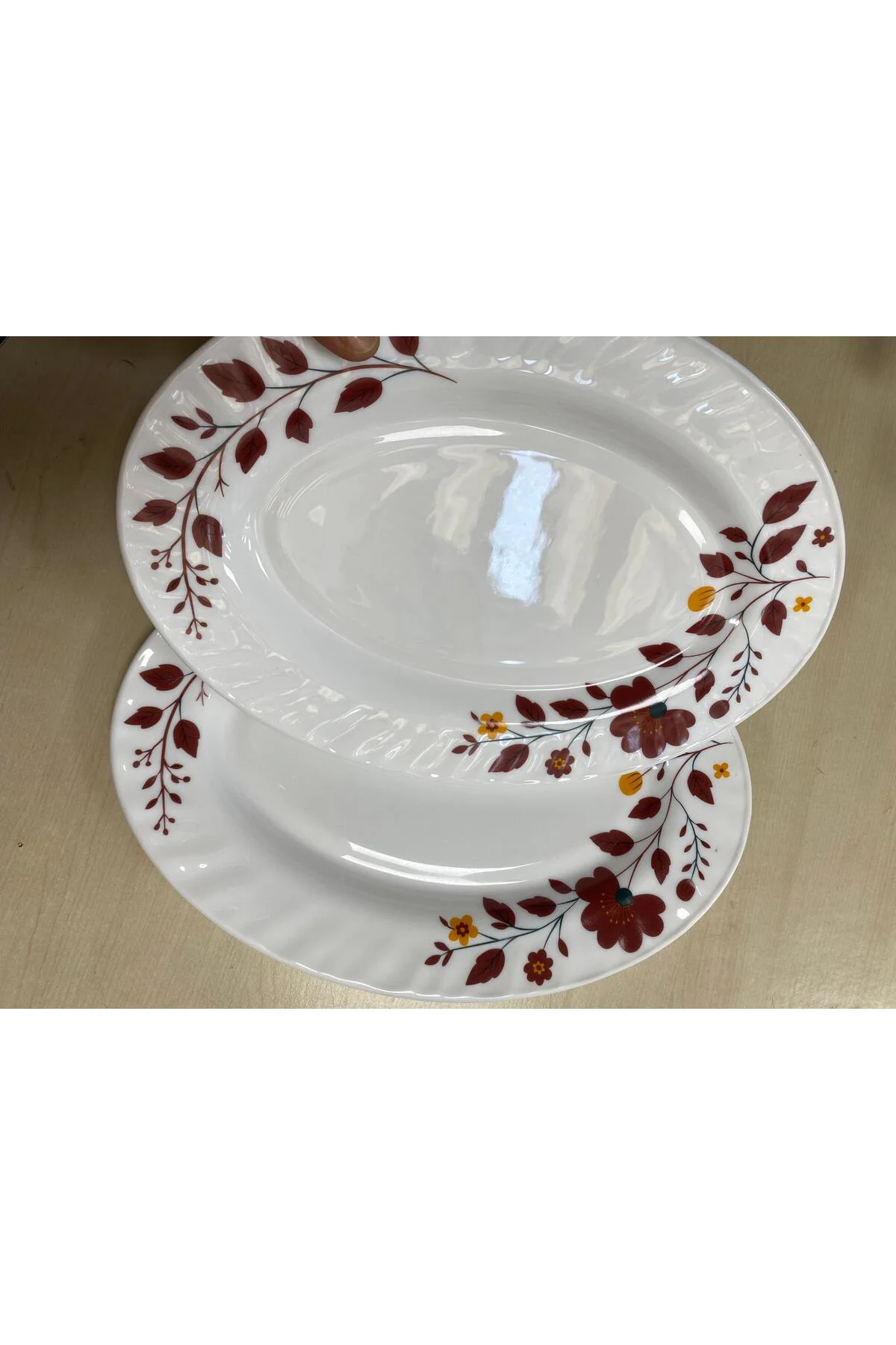 Porselen Kayık Tabak 2 Li 30x21cm Porselen Kayık Tabak 2 Li 30x21cm