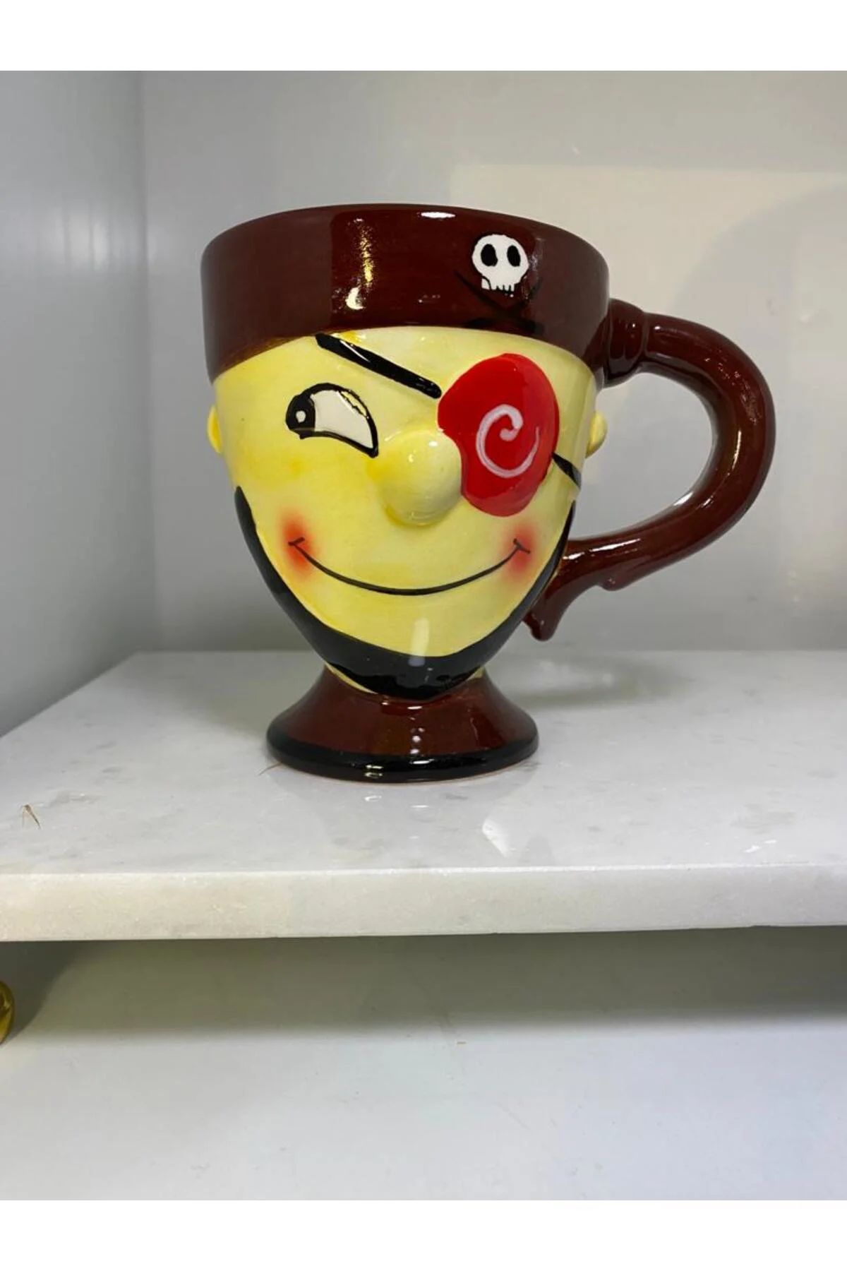 Porselen Korsan Kupa Bardak Alk1249
