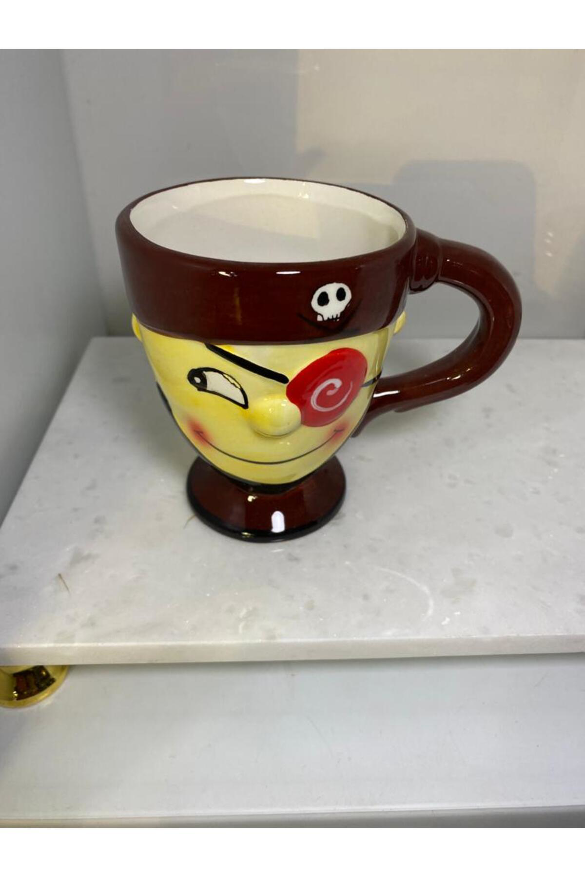 Elif Aksesuar Porselen Korsan Kupa Bardak Alk1249