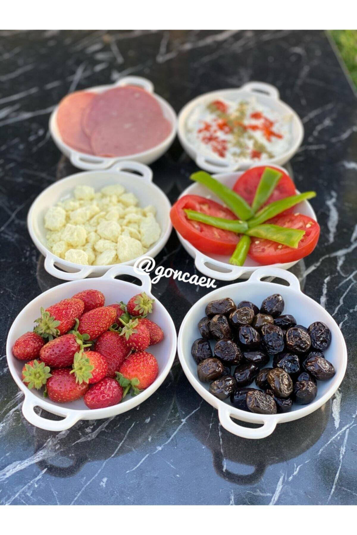 Porselen Meze Tabağı 6lı