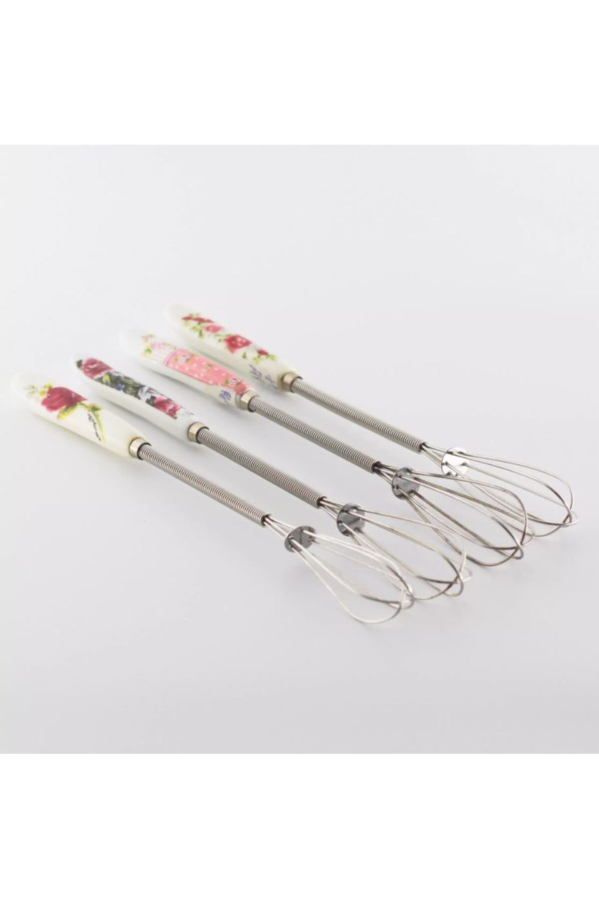 Porselen Saplı Paslanmaz Çelik Küçük Boy Mini Boy Çırpıcı 19cm