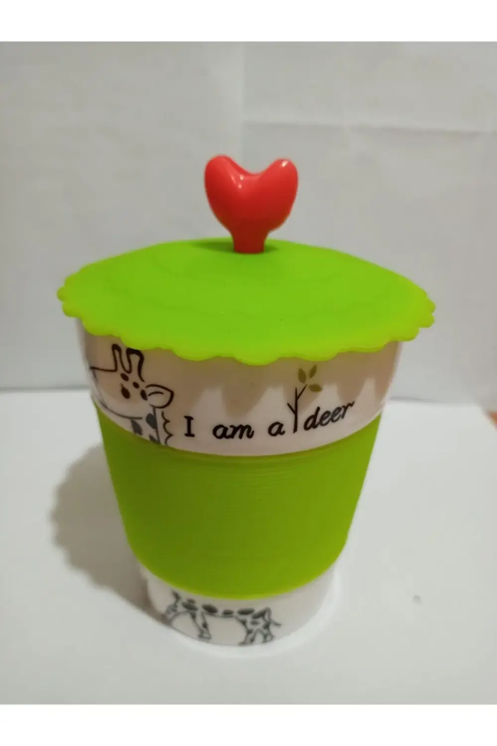 Porselen Silikon Kapaklı Kupa 2 Li Set