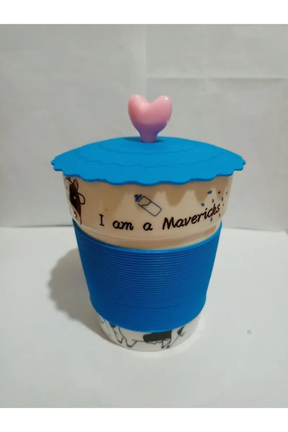 Porselen Silikon Kapaklı Kupa 2 Li Set