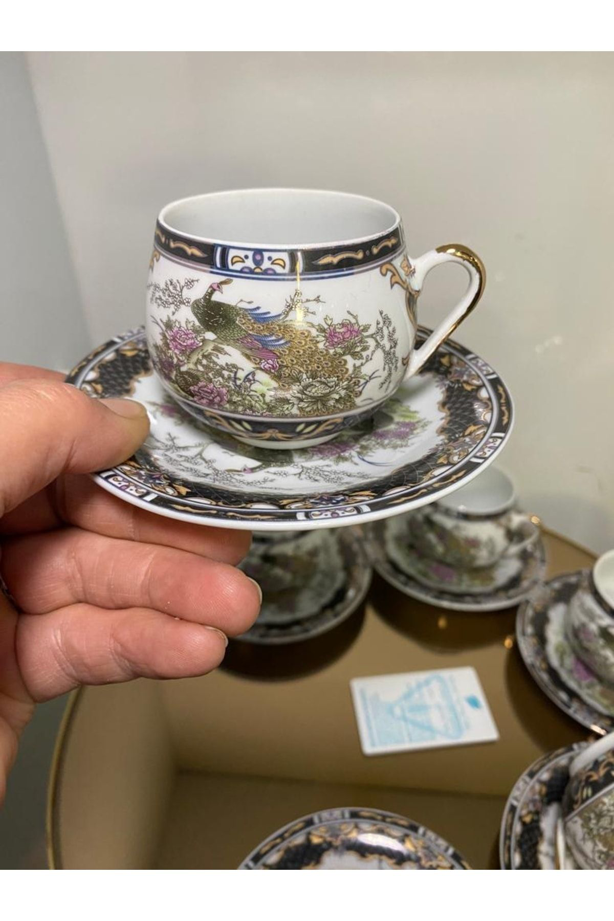 Kosova Porselen Tombul Fincan Takımı 6 Lı