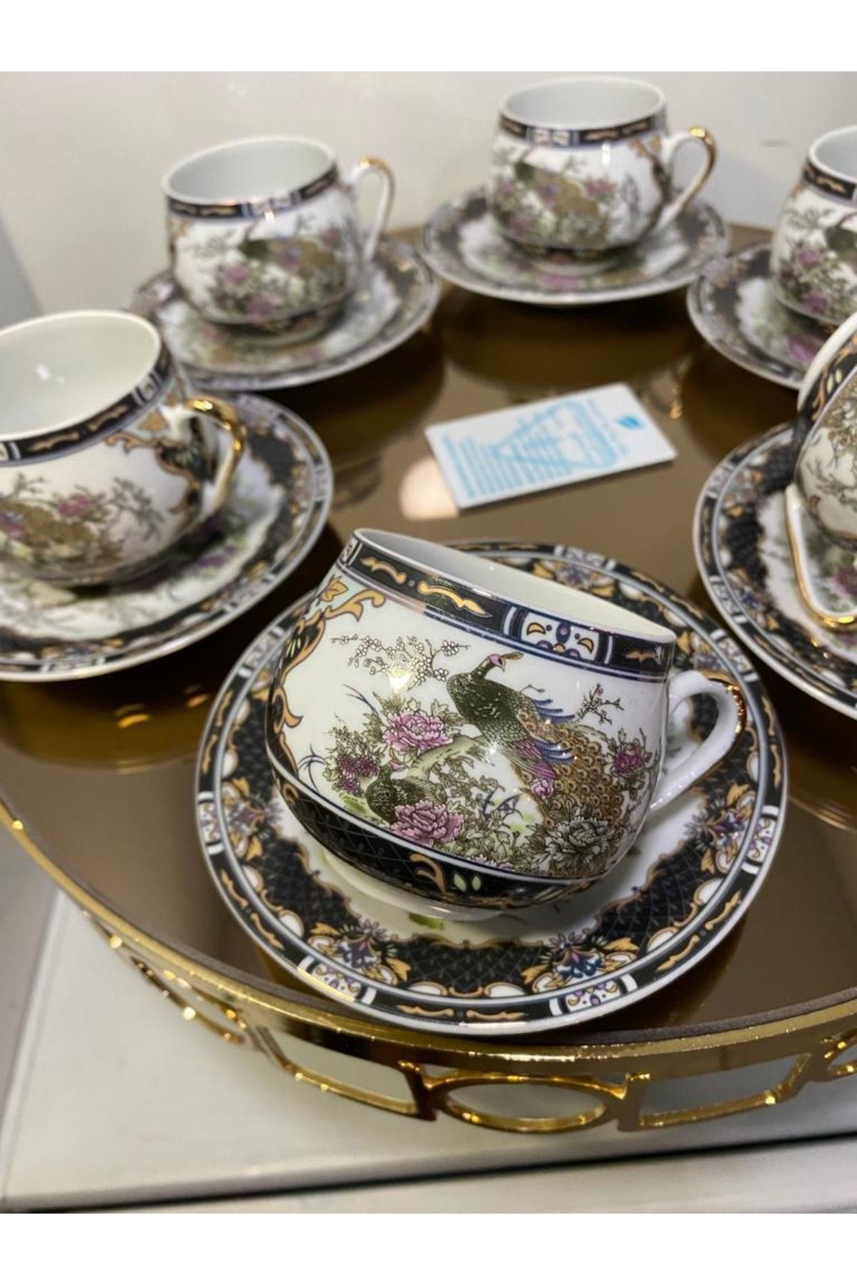 Kosova Porselen Tombul Fincan Takımı 6 Lı