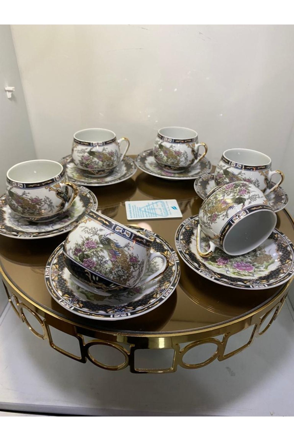 Kosova Porselen Tombul Fincan Takımı 6 Lı