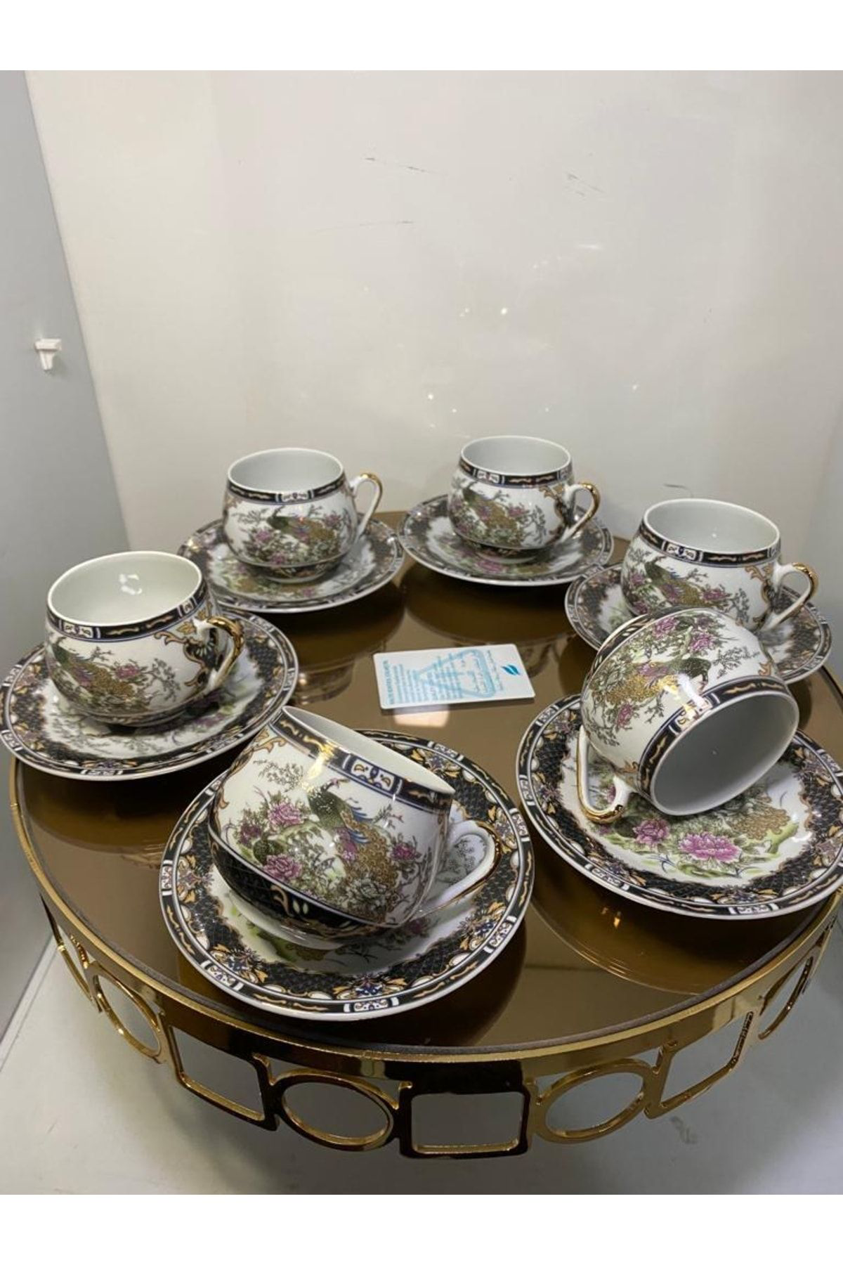 Kosova Porselen Tombul Fincan Takımı 6 Lı