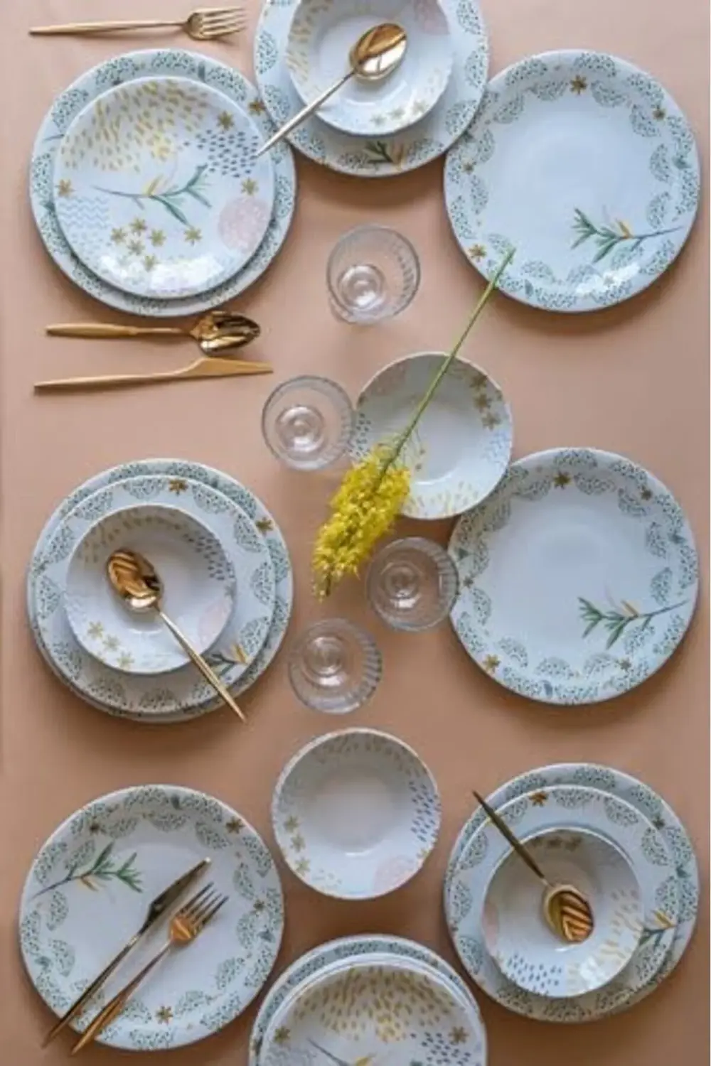 Porselen Zeugma 24 Parça 6 Kişilik Yemek Takımı 885700 395519