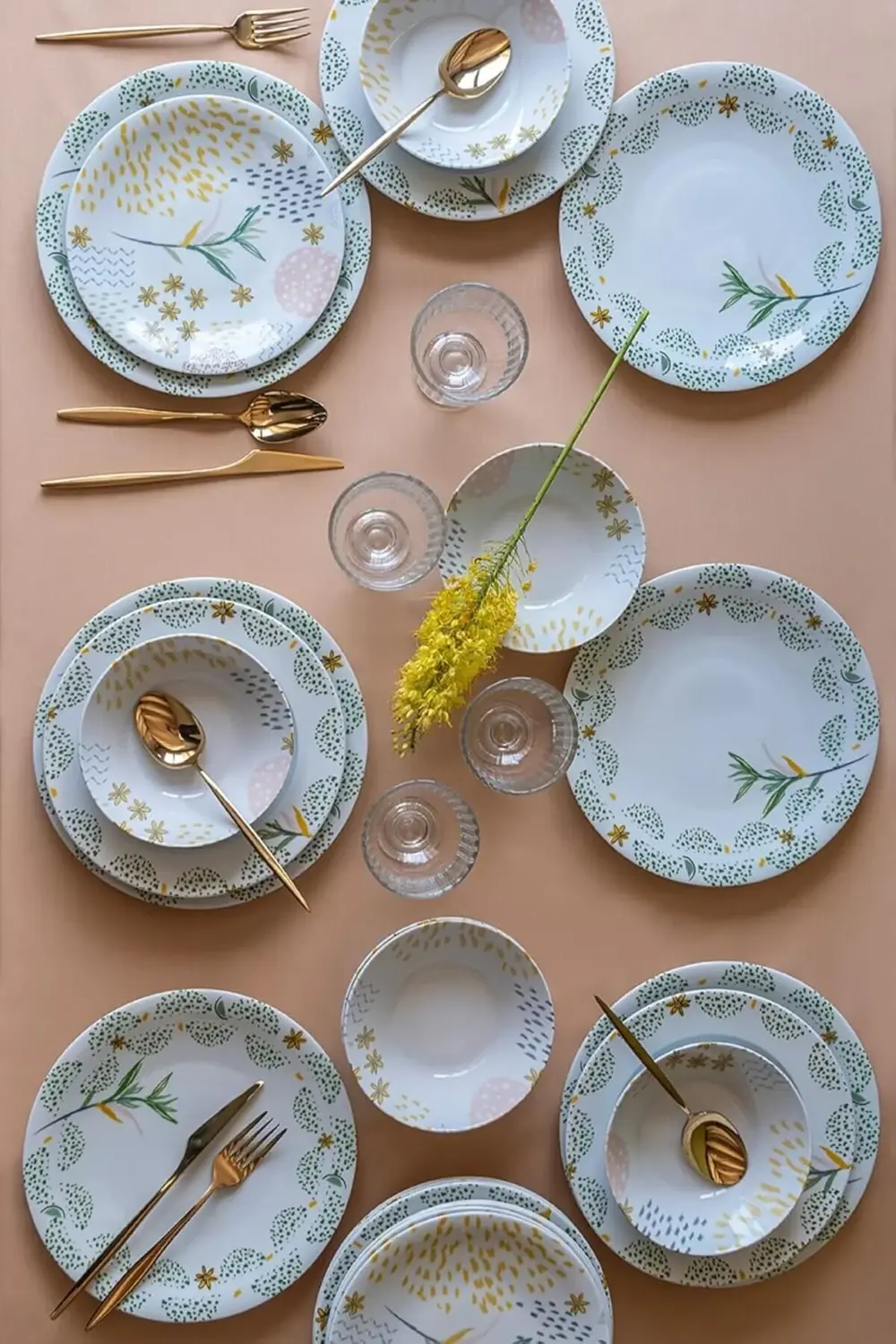 Porselen Zeugma 24 Parça 6 Kişilik Yemek Takımı 885700 395519