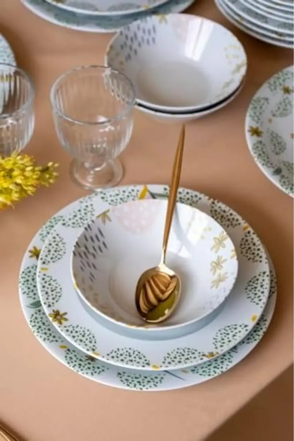 Porselen Zeugma 24 Parça 6 Kişilik Yemek Takımı 885700 395519