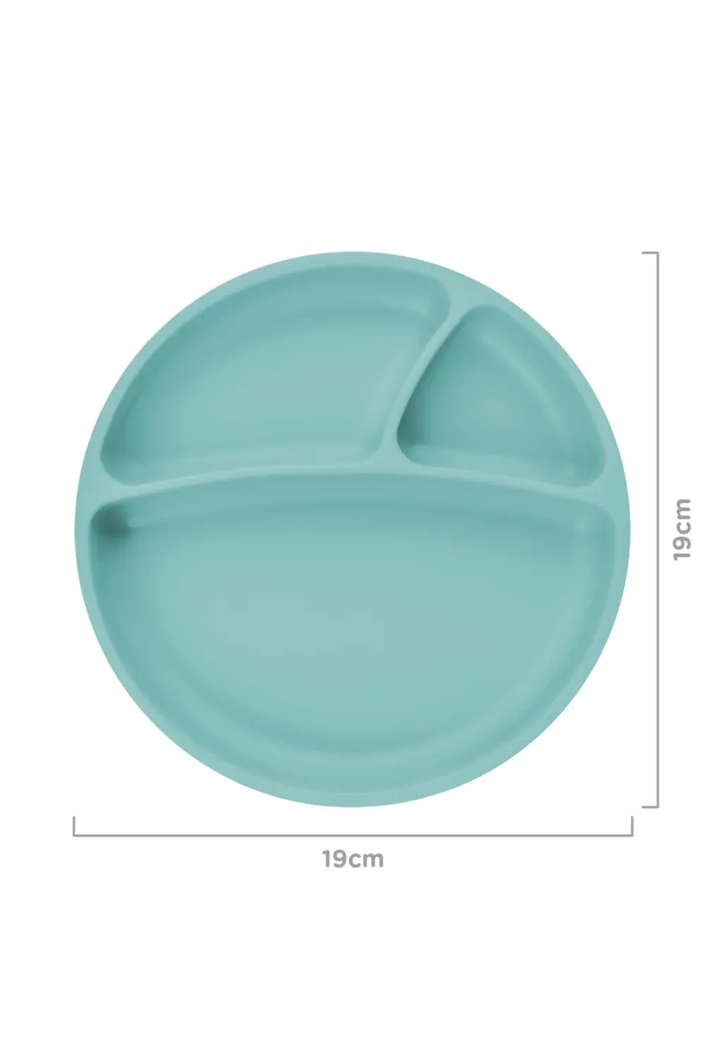 Porsiyon Vakum Tabanlı Silikon Tabak Yeşil