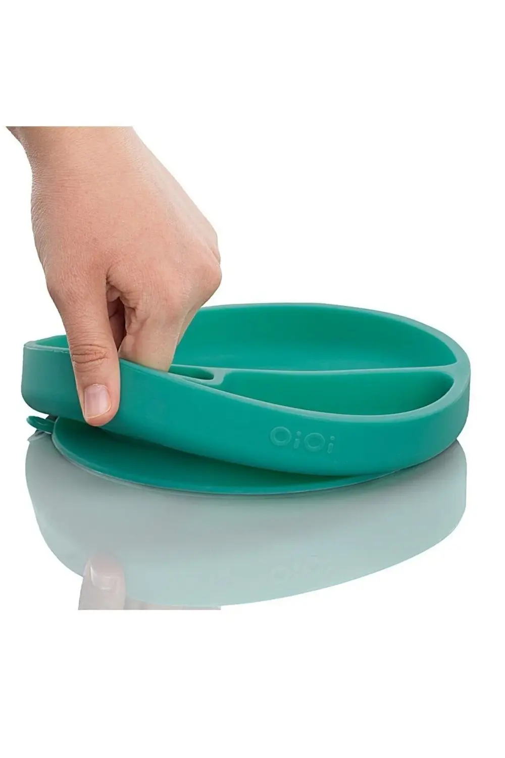 Porsiyon Vakum Tabanlı Silikon Tabak Yeşil