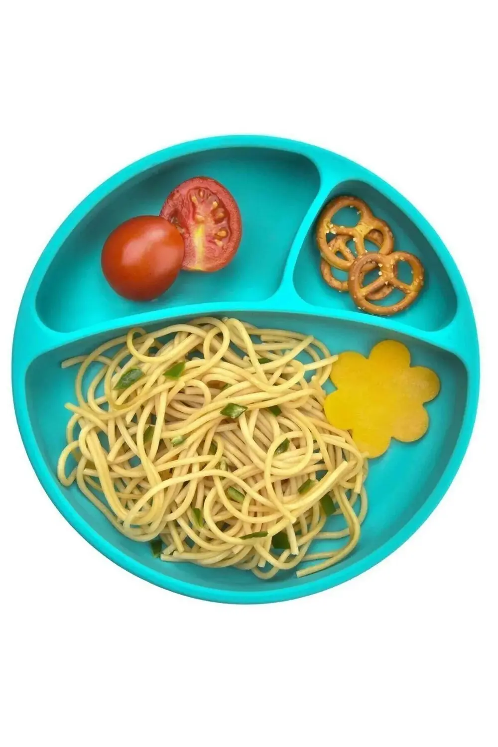 Porsiyon Vakum Tabanlı Silikon Tabak Yeşil