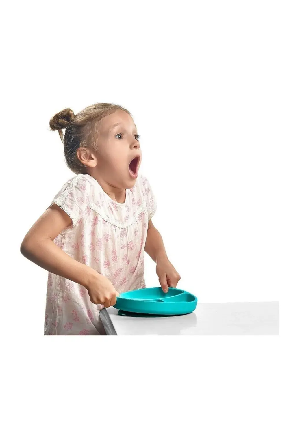 Porsiyon Vakum Tabanlı Silikon Tabak Yeşil