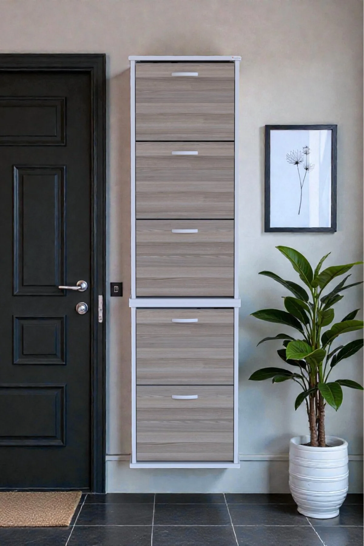 Porta 10 Bölmeli Ayakkabılık Cordoba 52 cm Genişlikte 52x193x26 c