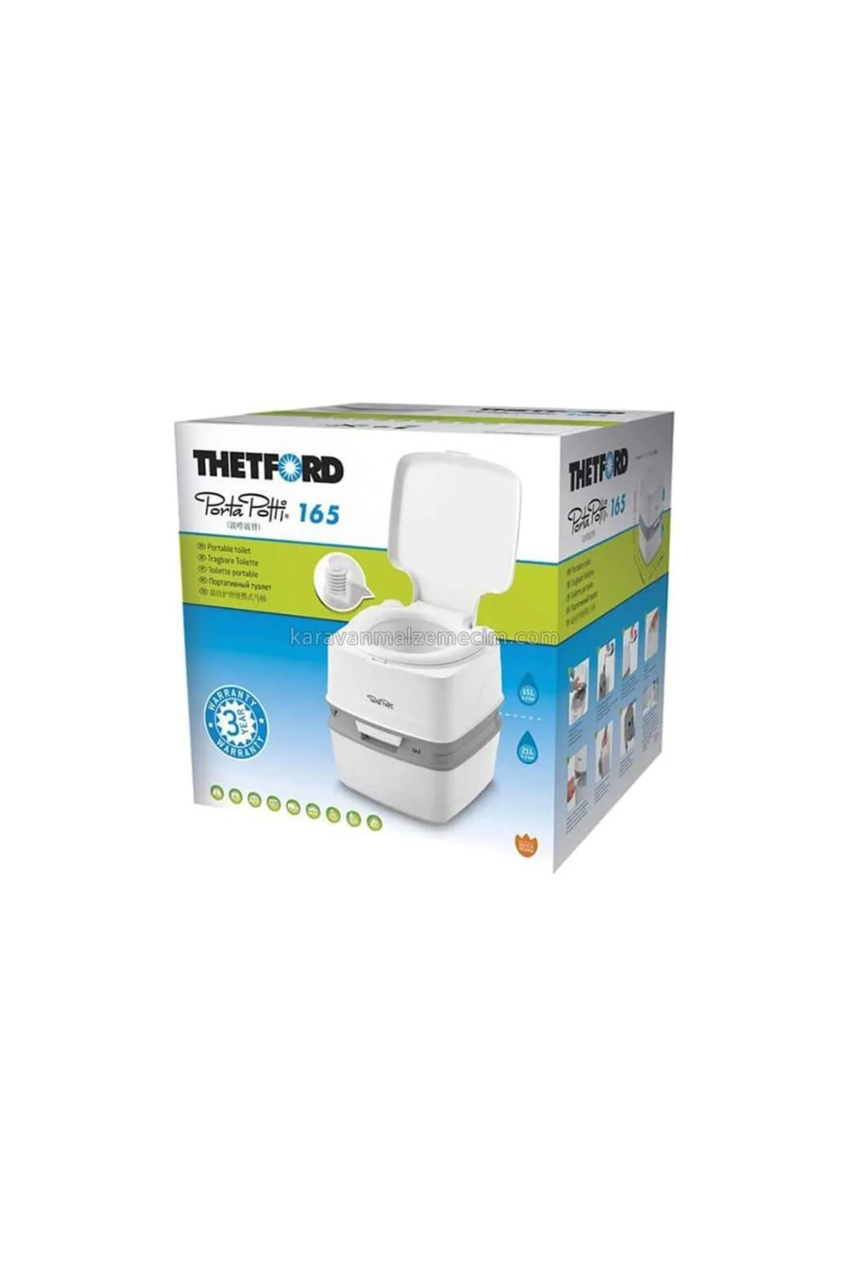 Porta Potti 165 Portatif Tuvalet 21 Litre