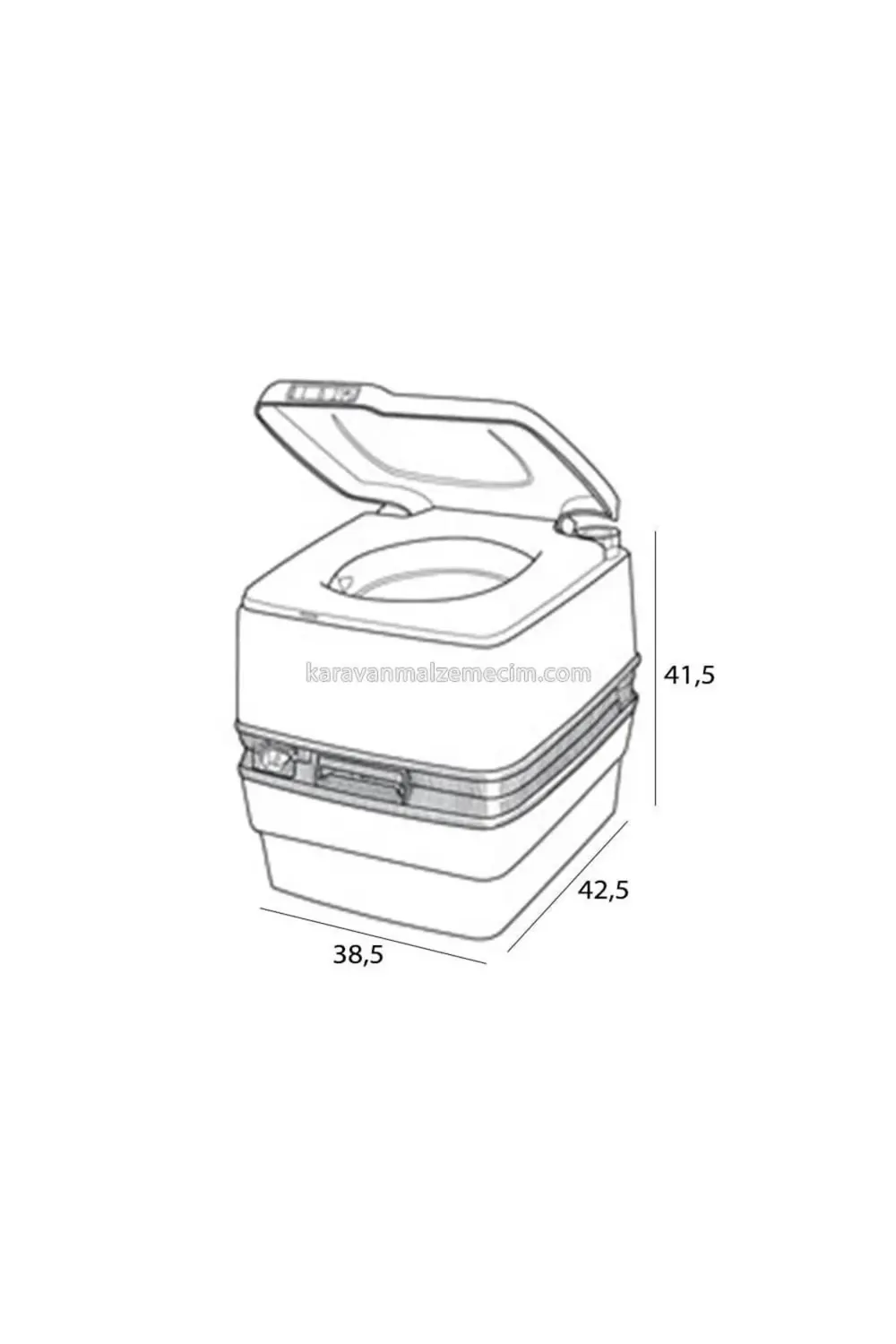 Porta Potti 165 Portatif Tuvalet 21 Litre