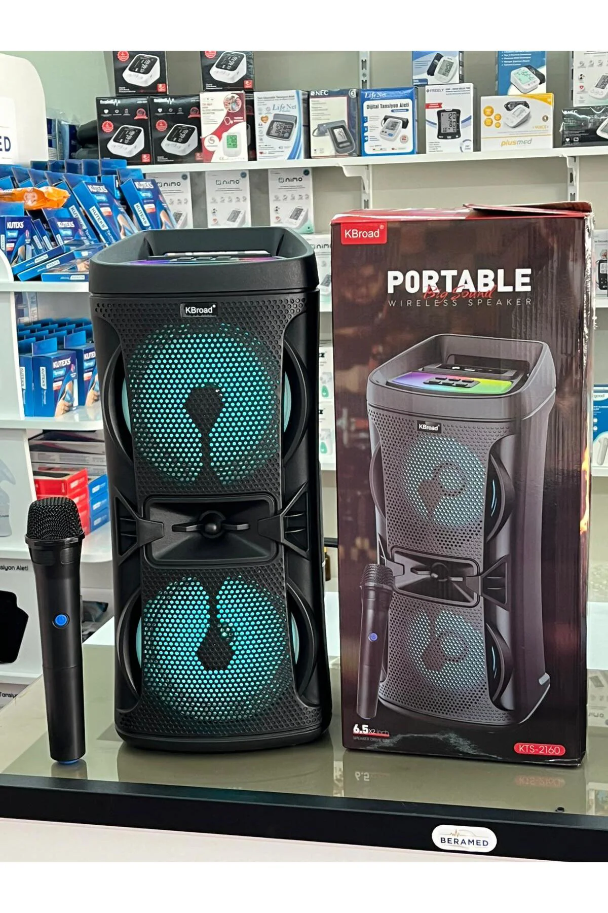 PORTABLE MİKROFONLU HOPARLÖR 6.5x2 İNCH