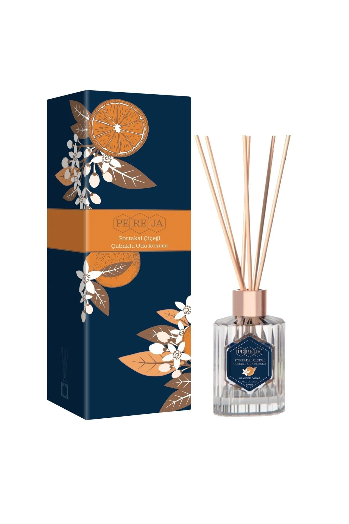 Portakal Pudra Kaşmir Premium Çubuklu Oda Kokusu Seti 3x100 ml Portakal Pudra Kaşmir Premium Çubuklu Oda Kokusu Seti 3x100 ml
