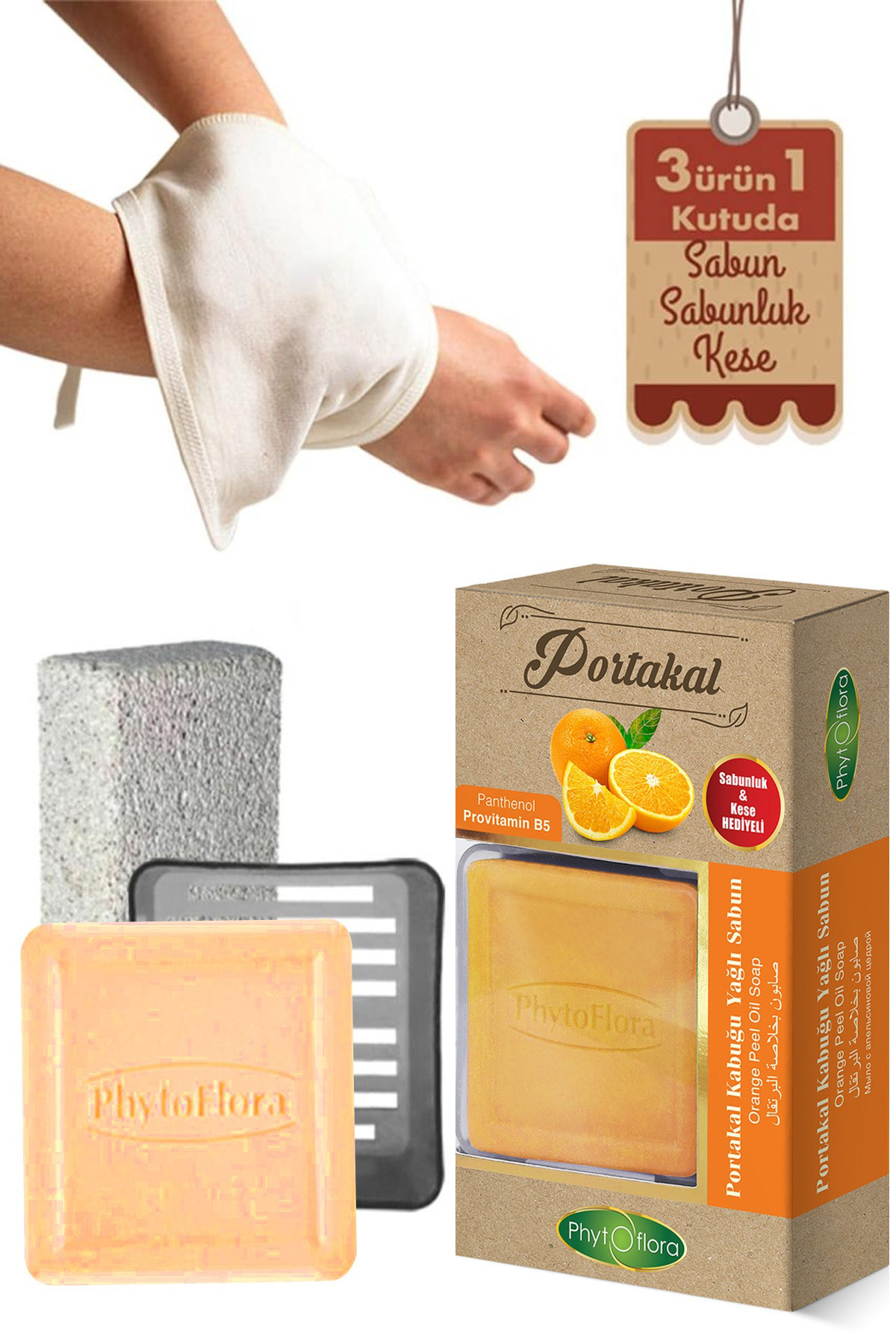 Portakal Sabunu Ve Banyo Kesesi, Katı Sabunluk