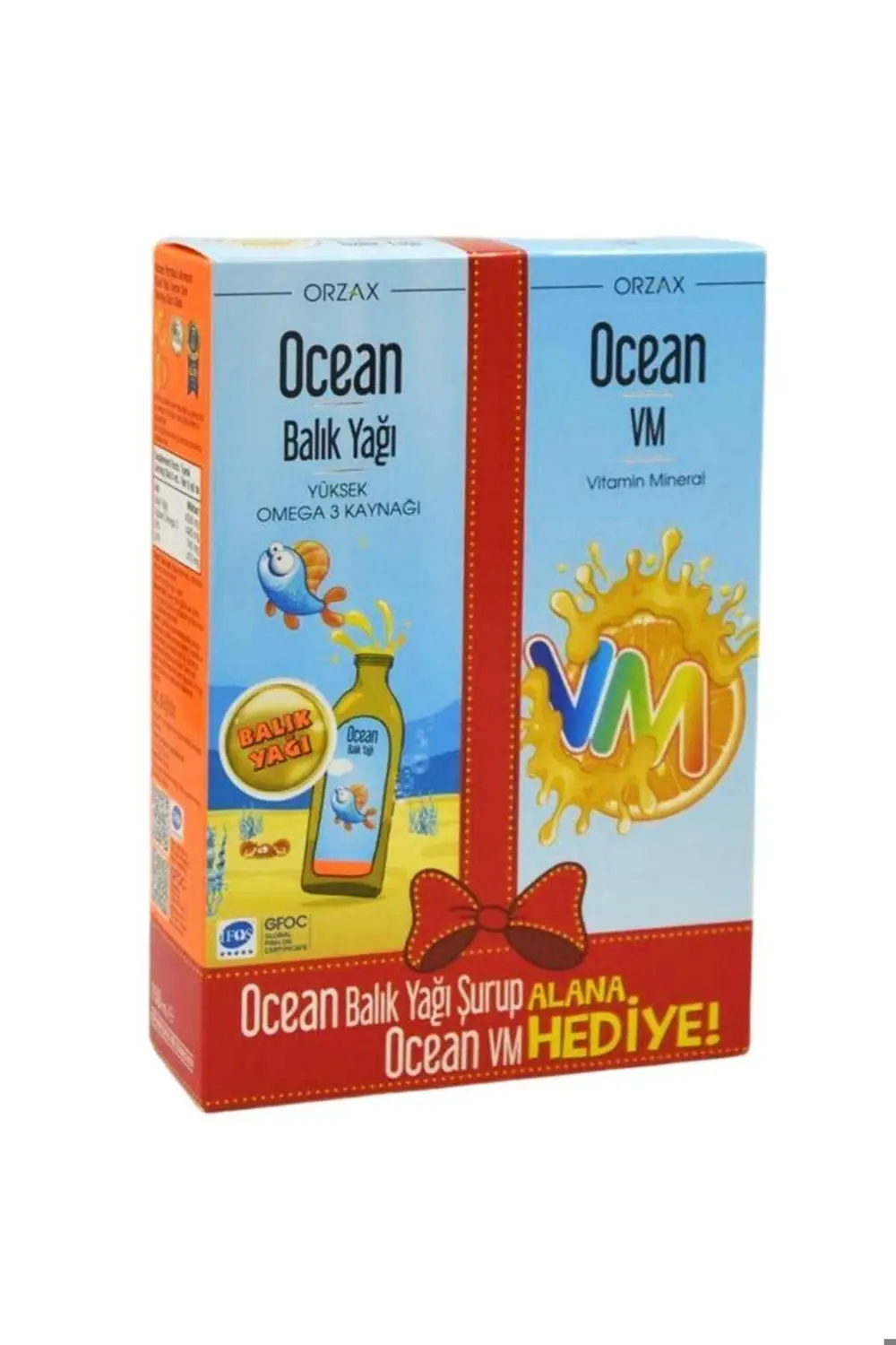 Portakallı Balık Yağı Şurubu 150 ml Vm Şurup 150 ml Hediye