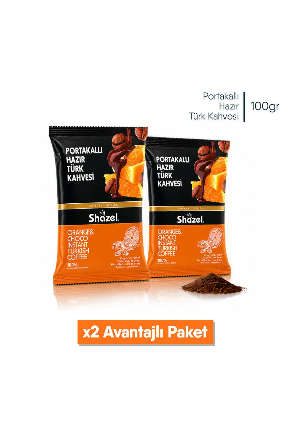 Portakallı Türk Kahvesi 2 Adet (2X100GR.) Fiyatı, Yorumları ve Özellikleri