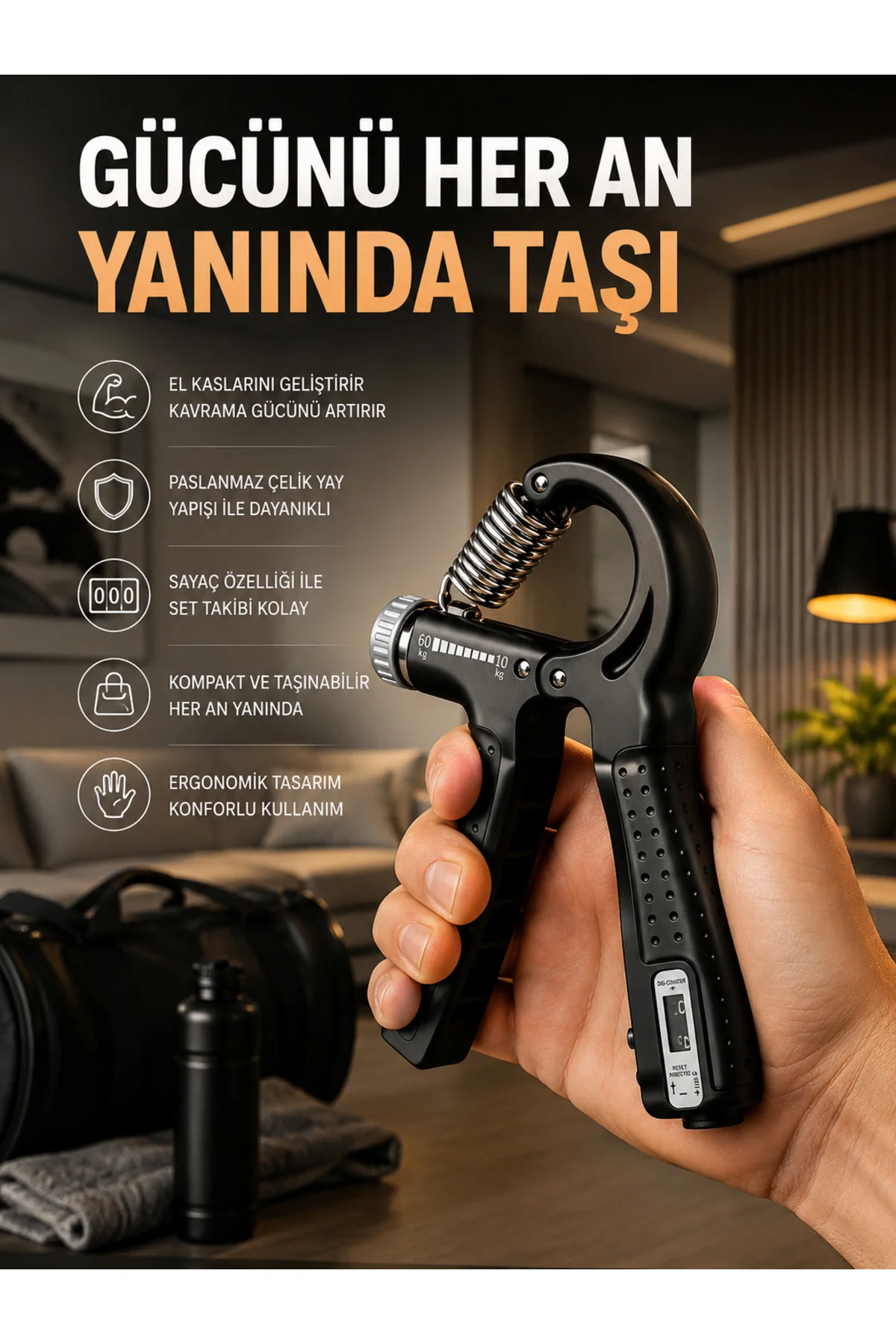 Portatif Ayarlanabilir El Yayı Sayaçlı Dayanıklı Çelik Yay Yeni Nesil Portatif Ayarlanabilir El Yayı Sayaçlı Dayanıklı Çelik Yay Yeni Nesil