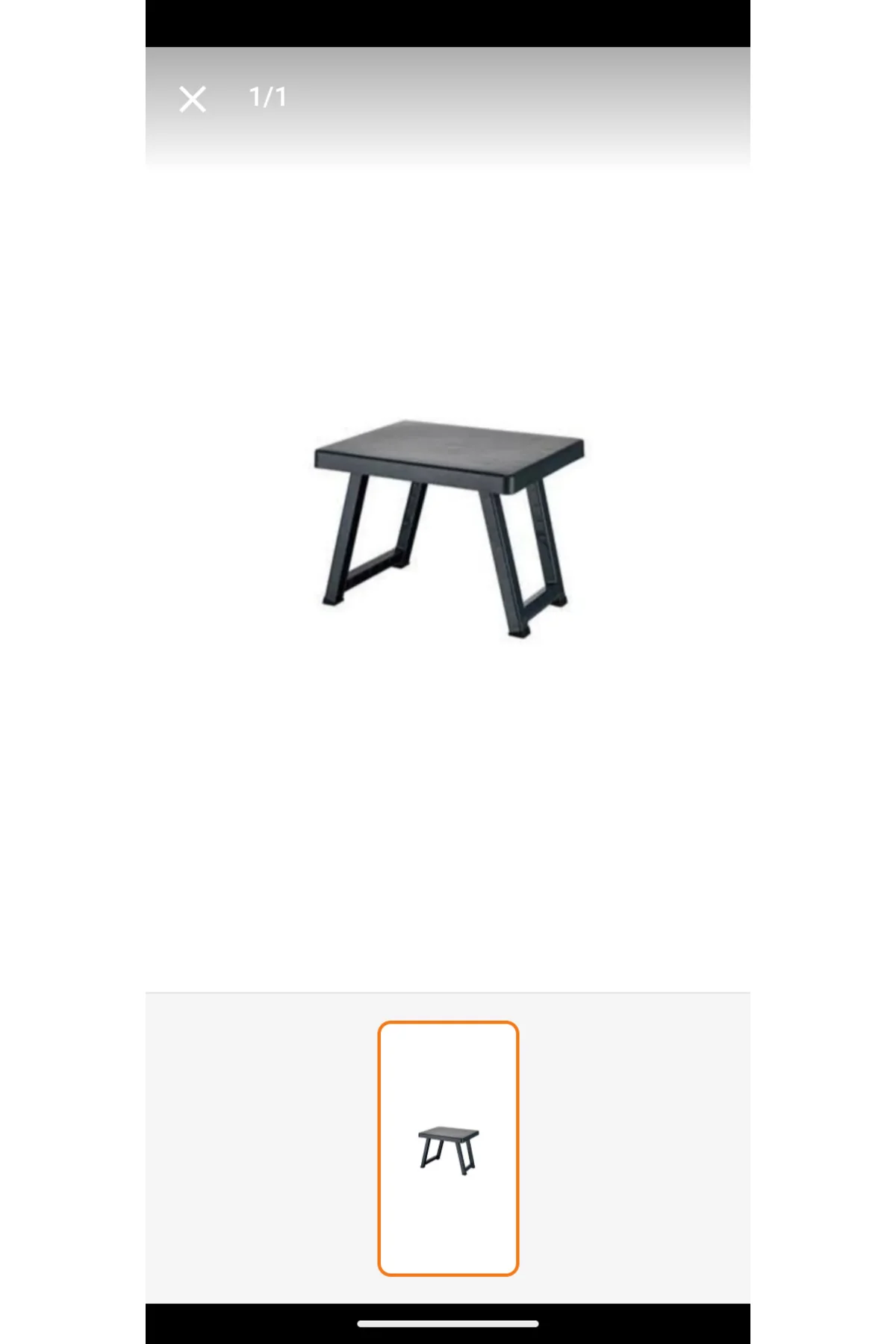 Portatif Büyük Boy Siyah Plastik Piknik Sehpası Katlanabilir. Kam