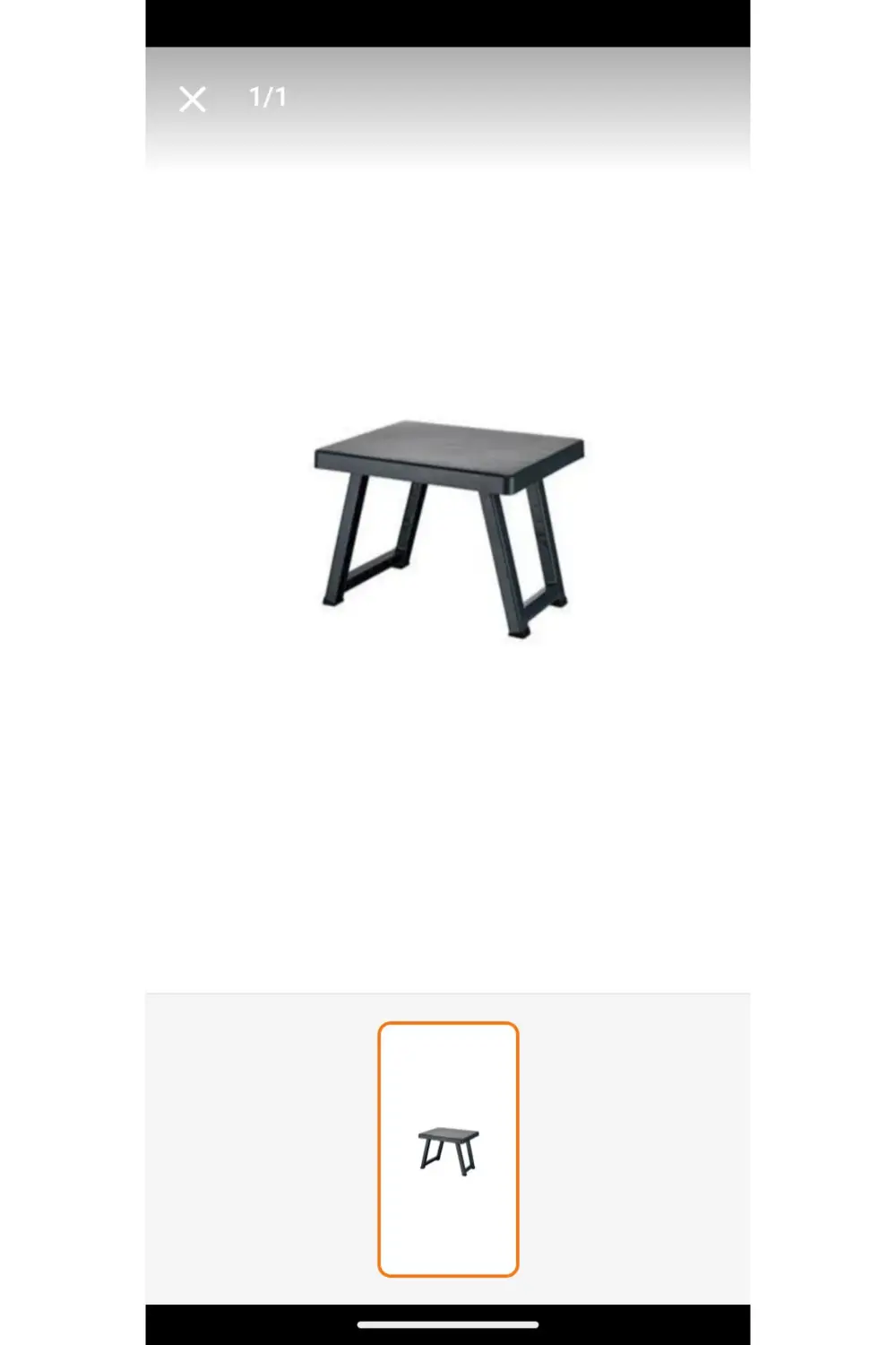 Portatif Büyük Boy Siyah Plastik Piknik Sehpası Katlanabilir. Kam