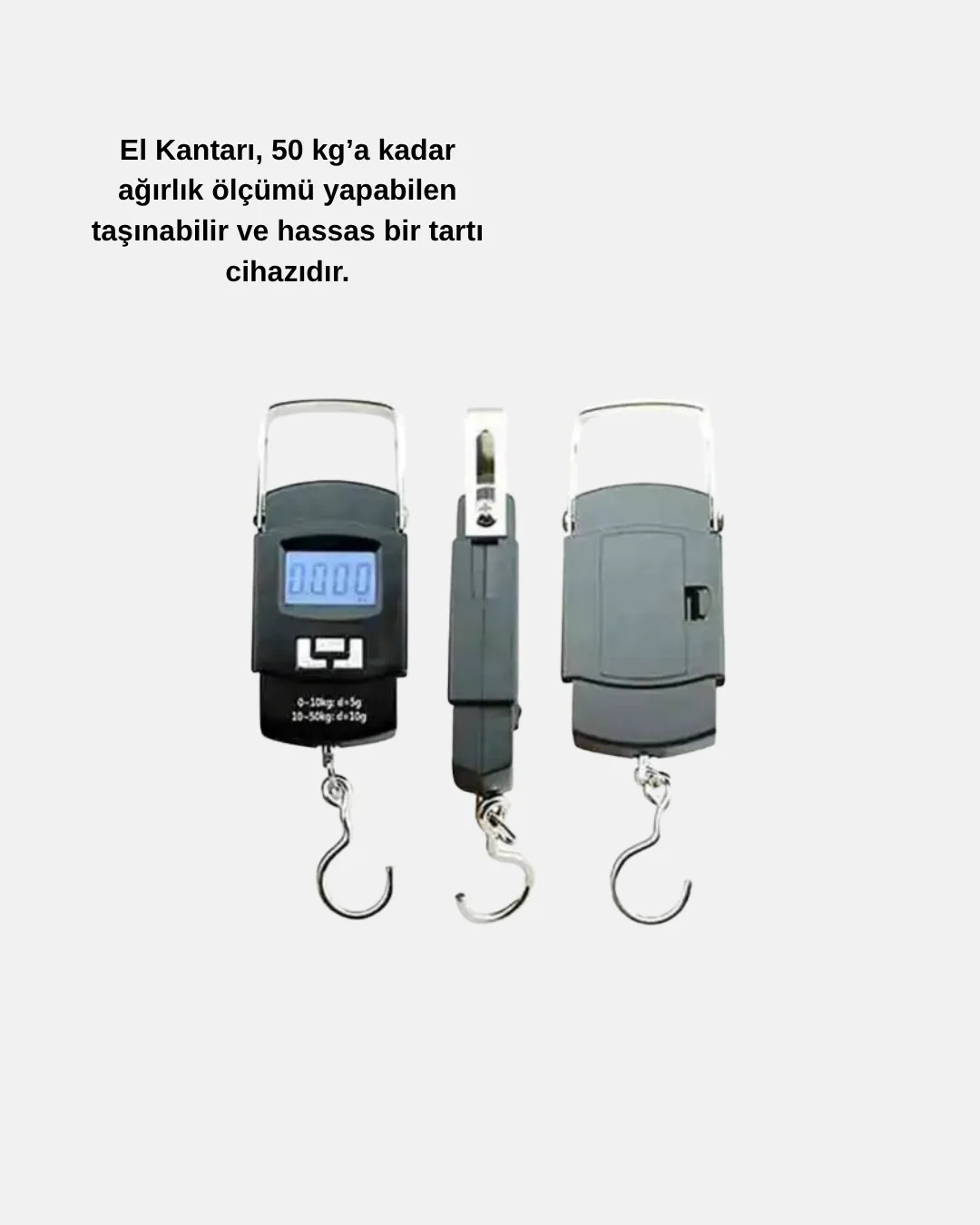Portatif Dijital El Kantarı – Bavul, Kargo ve Paket Tartı Cihazı 50 Kg Fiyatı, Yorumları ve Özellikleri