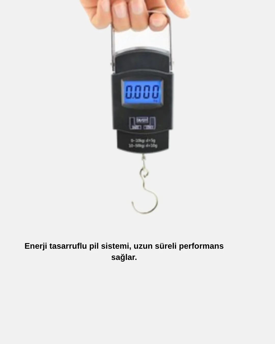 Portatif Dijital El Kantarı – Bavul, Kargo ve Paket Tartı Cihazı 50 Kg
